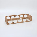 Natural Wooden Stackable Wine Rack Tabletop Wine Holder