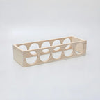 Natural Wooden Stackable Wine Rack Tabletop Wine Holder