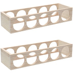 Natural Wooden Stackable Wine Rack Tabletop Wine Holder