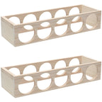 Natural Wooden Stackable Wine Rack Tabletop Wine Holder