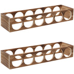 Natural Wooden Stackable Wine Rack Tabletop Wine Holder