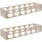 Natural Wooden Stackable Wine Rack Tabletop Wine Holder