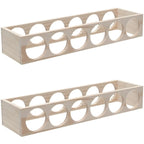 Natural Wooden Stackable Wine Rack Tabletop Wine Holder
