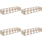 Natural Wooden Stackable Wine Rack Tabletop Wine Holder