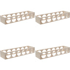Natural Wooden Stackable Wine Rack Tabletop Wine Holder