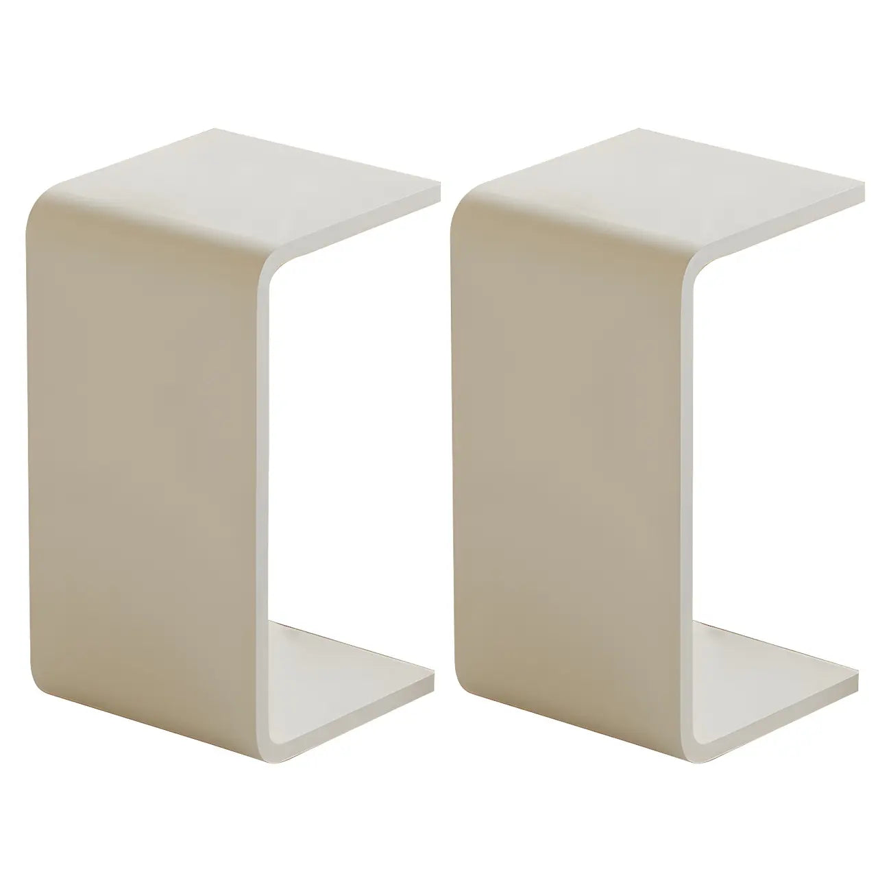 Versatile Acrylic Side Table C-Shaped