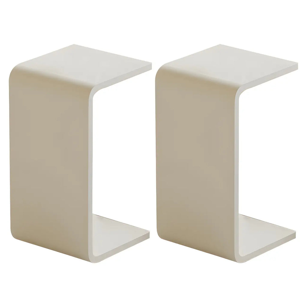 Versatile Acrylic Side Table C-Shaped