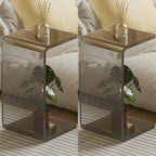 Versatile Acrylic Side Table C-Shaped