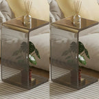 Versatile Acrylic Side Table C-Shaped