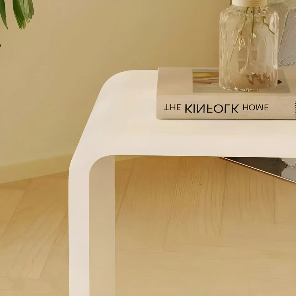 Versatile Acrylic Side Table C-Shaped