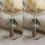 Versatile Acrylic Side Table C-Shaped