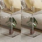 Versatile Acrylic Side Table C-Shaped