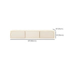 79 White Modern Wood Cable Management TV Stand with Legs