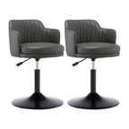 Modern Leather Armrests Swivel Adjustable Bar Stool