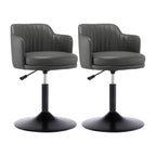 Modern Leather Armrests Swivel Adjustable Bar Stool