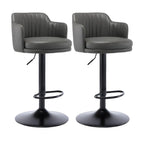 Modern Leather Armrests Swivel Adjustable Bar Stool