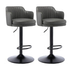 Modern Leather Armrests Swivel Adjustable Bar Stool