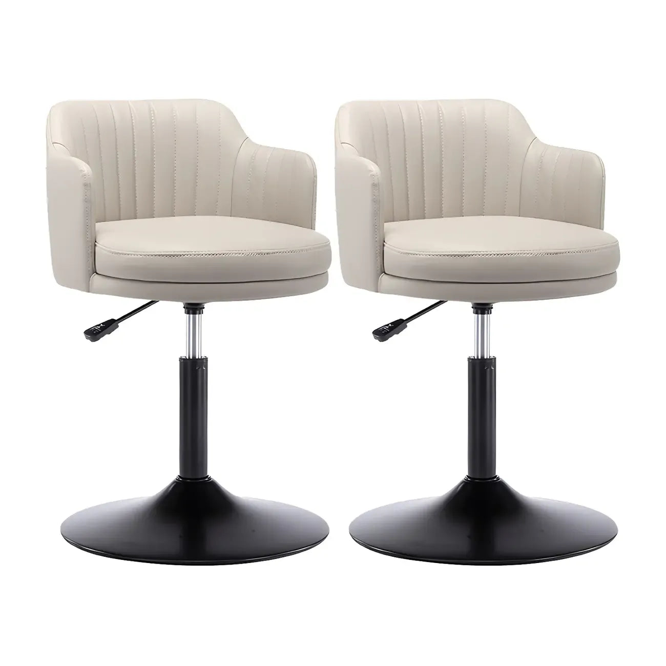 Modern Leather Armrests Swivel Adjustable Bar Stool