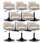 Modern Leather Armrests Swivel Adjustable Bar Stool