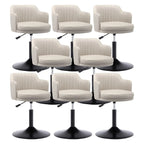 Modern Leather Armrests Swivel Adjustable Bar Stool