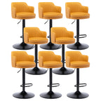 Modern Leather Armrests Swivel Adjustable Bar Stool