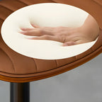 Modern Faux Leather Adjustable Swivel Bar Stools