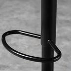 Modern Adjustable Leather Swivel Bar Stools with Backs