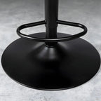 Modern Adjustable Leather Swivel Bar Stools with Backs