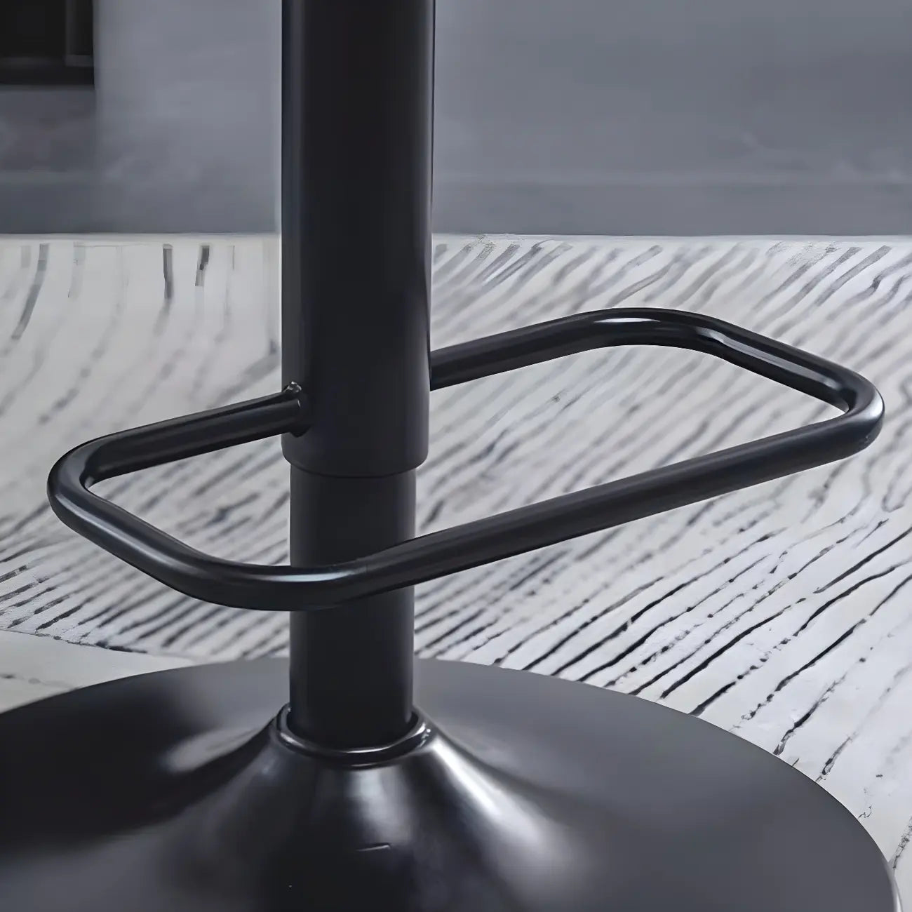 Elegant Wood Leather Red Swivel Adjustable Bar Stool