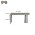 Free Form Modern Gray Bar Table with Wood Top