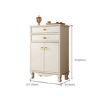 41H White Oak Wood Combo Dresser with Cabinet