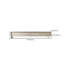 71 White Modern Wood Long TV Stand with 4-Drawers Storage
