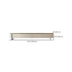 71 White Modern Wood Long TV Stand with 4-Drawers Storage