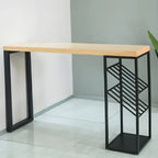 Modern Natural Pine Wood Wine Rack Bar Tables