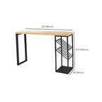 Modern Natural Pine Wood Wine Rack Bar Tables