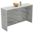 Living Room White Rectangular Wood Long Bar Table