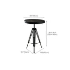 Industrial Brown Wooden Metal Adjustable Bar Tables