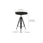 Industrial Brown Wooden Metal Adjustable Bar Tables
