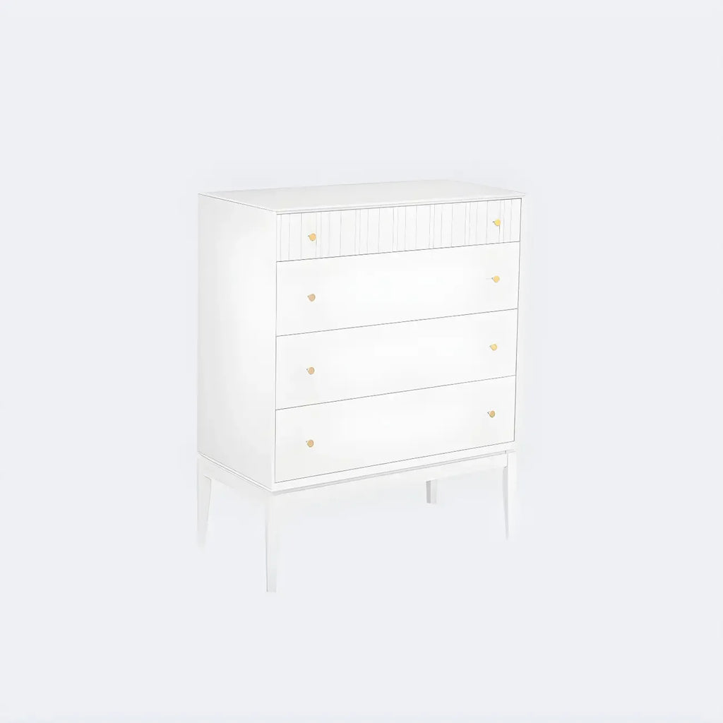 Classic Black Wooden Bachelor Chest with Drawers for Bedroom