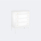 Classic Black Wooden Bachelor Chest with Drawers for Bedroom