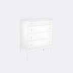 Classic Black Wooden Bachelor Chest with Drawers for Bedroom
