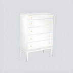 Classic Black Wooden Bachelor Chest with Drawers for Bedroom