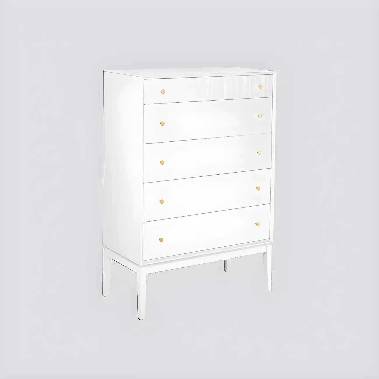 Classic Black Wooden Bachelor Chest with Drawers for Bedroom