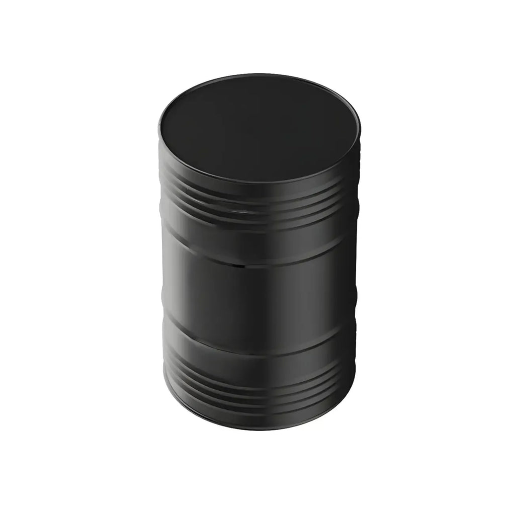 Industrial Black Metal Drum Bar Tables