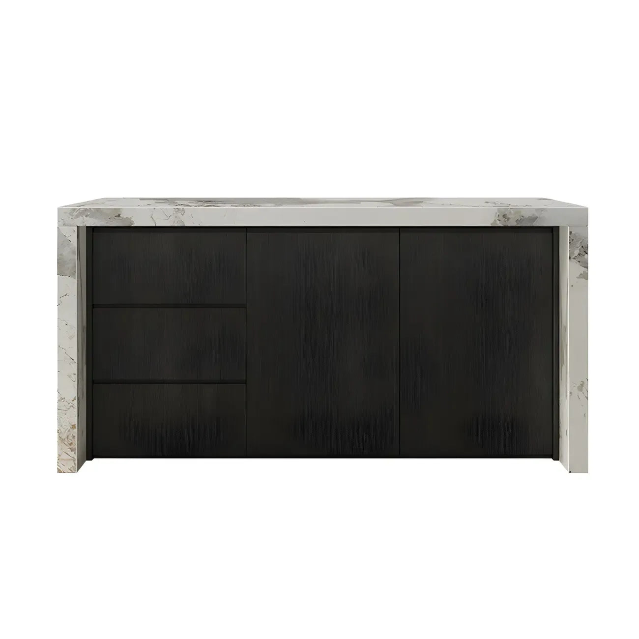 Modern Marble Top Wood Storage Bar Tables for Kitchen