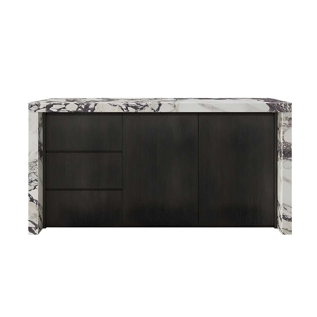 Modern Marble Top Wood Storage Bar Tables for Kitchen