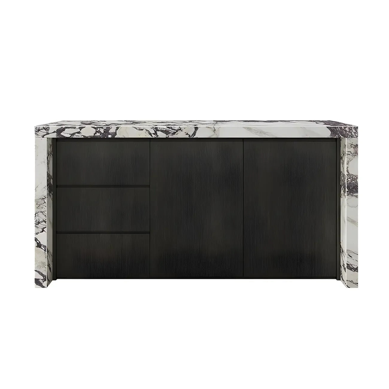 Modern Marble Top Wood Storage Bar Tables for Kitchen