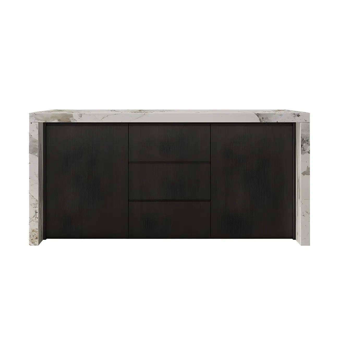 Modern Marble Top Wood Storage Bar Tables for Kitchen