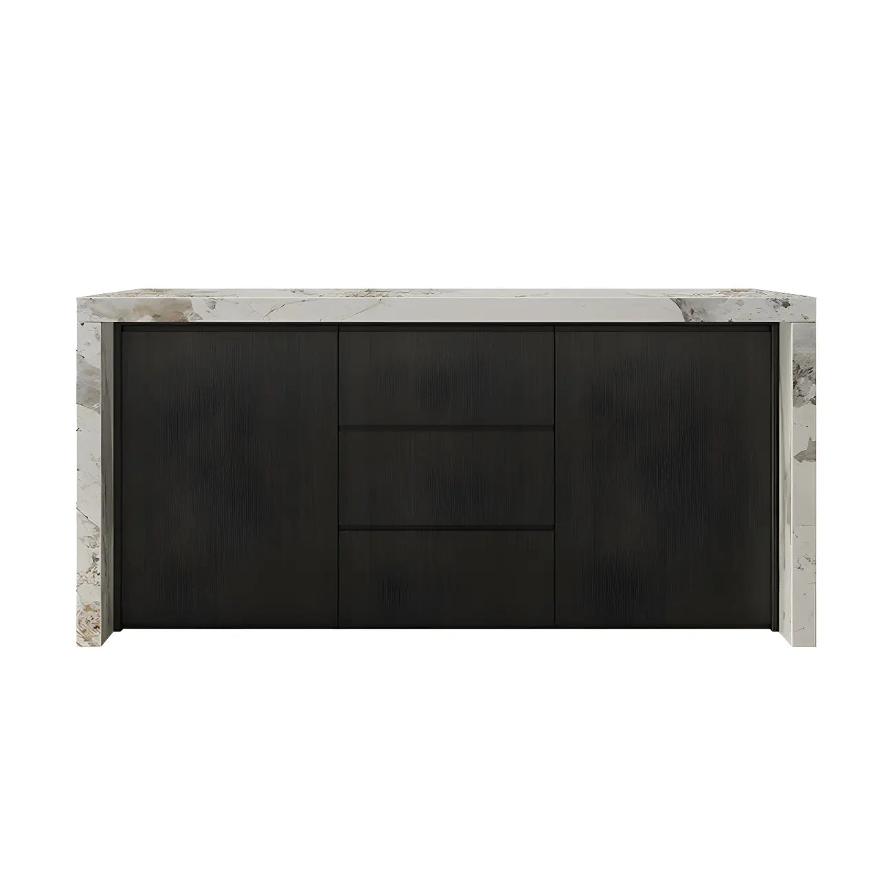 Modern Marble Top Wood Storage Bar Tables for Kitchen