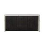 Modern Marble Top Wood Storage Bar Tables for Kitchen